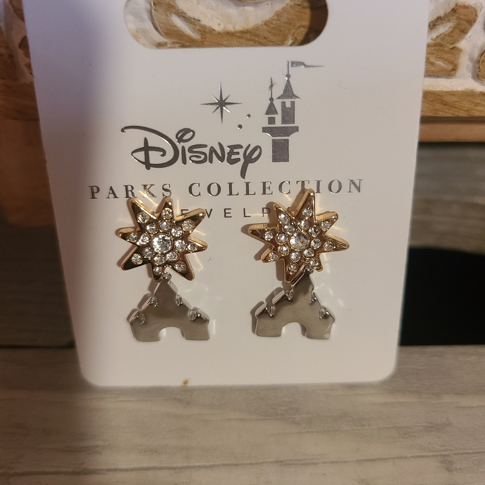 Disney Parks Collecfion Cinderella's Castle and Fireworks 2 piece Earring Set